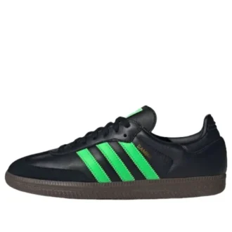 Adidas Samba ”Core Black Screaming Green Gum”