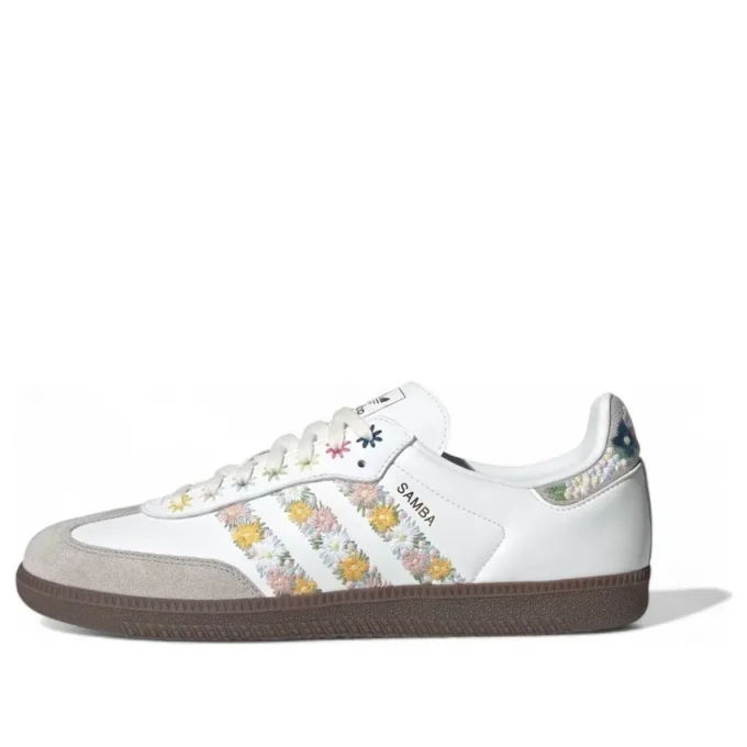 Adidas Samba OG Satin ”Floral Cloud White Clear Granite”