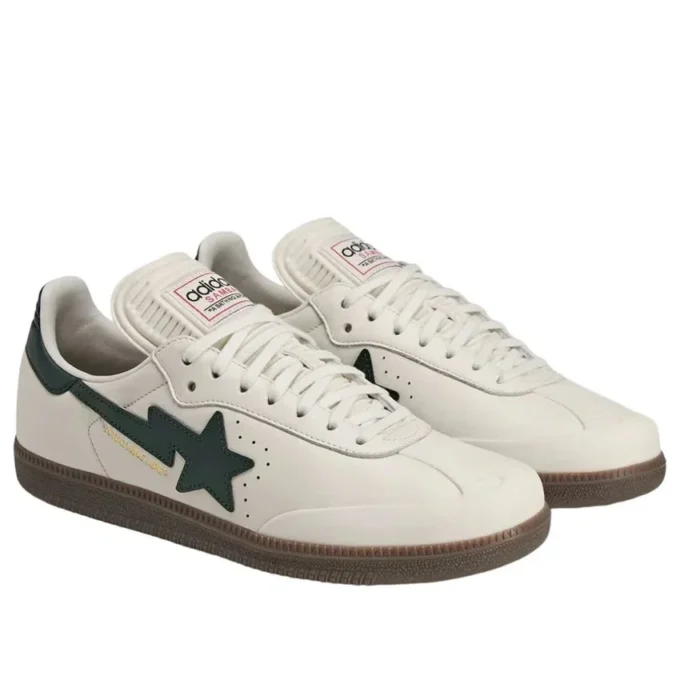 Adidas X a Bathing Ape Samba ”White Forest”
