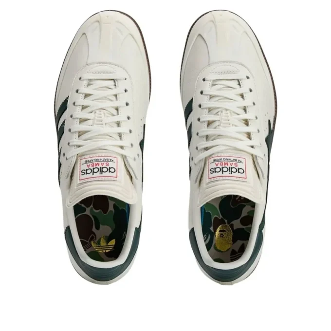 Adidas X a Bathing Ape Samba ”White Forest”